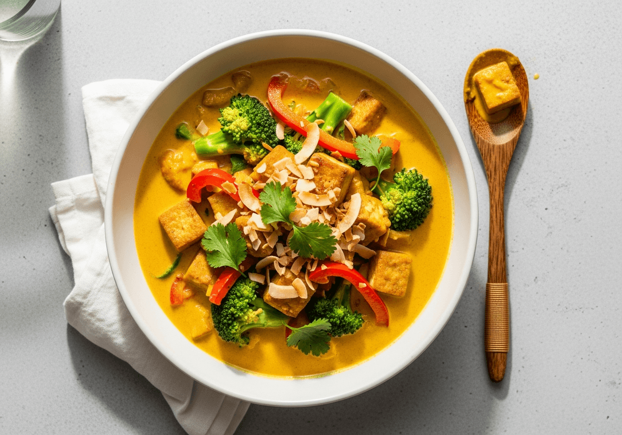 Zesty Coconut Tofu Curry
