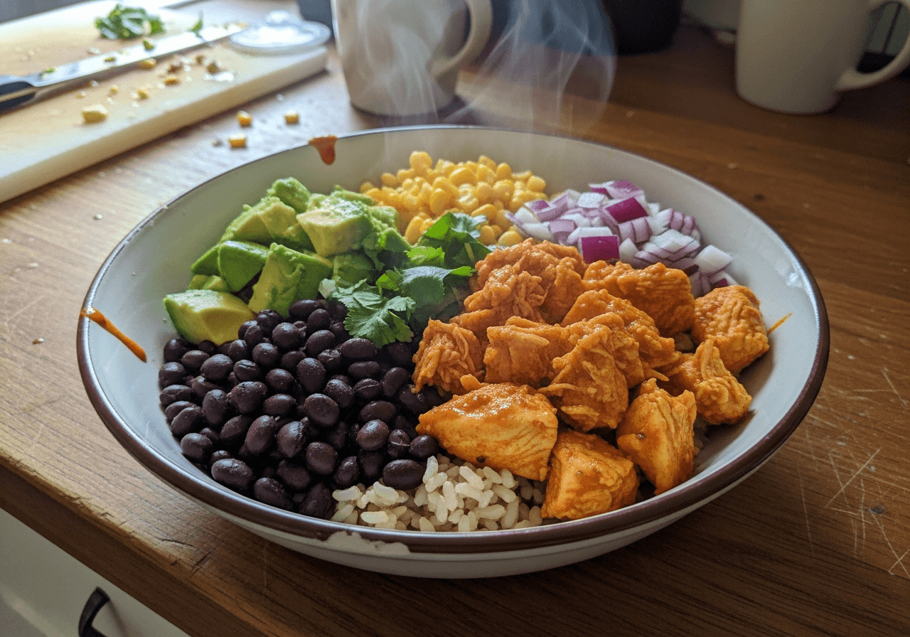Zesty Chicken and Black Bean Power Bowl